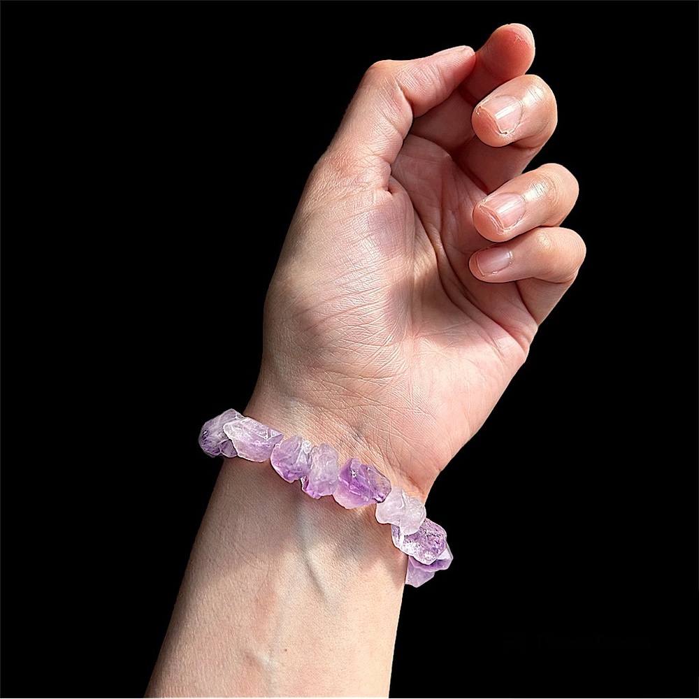 Raw Amethyst Bracelet 8mm-13mm